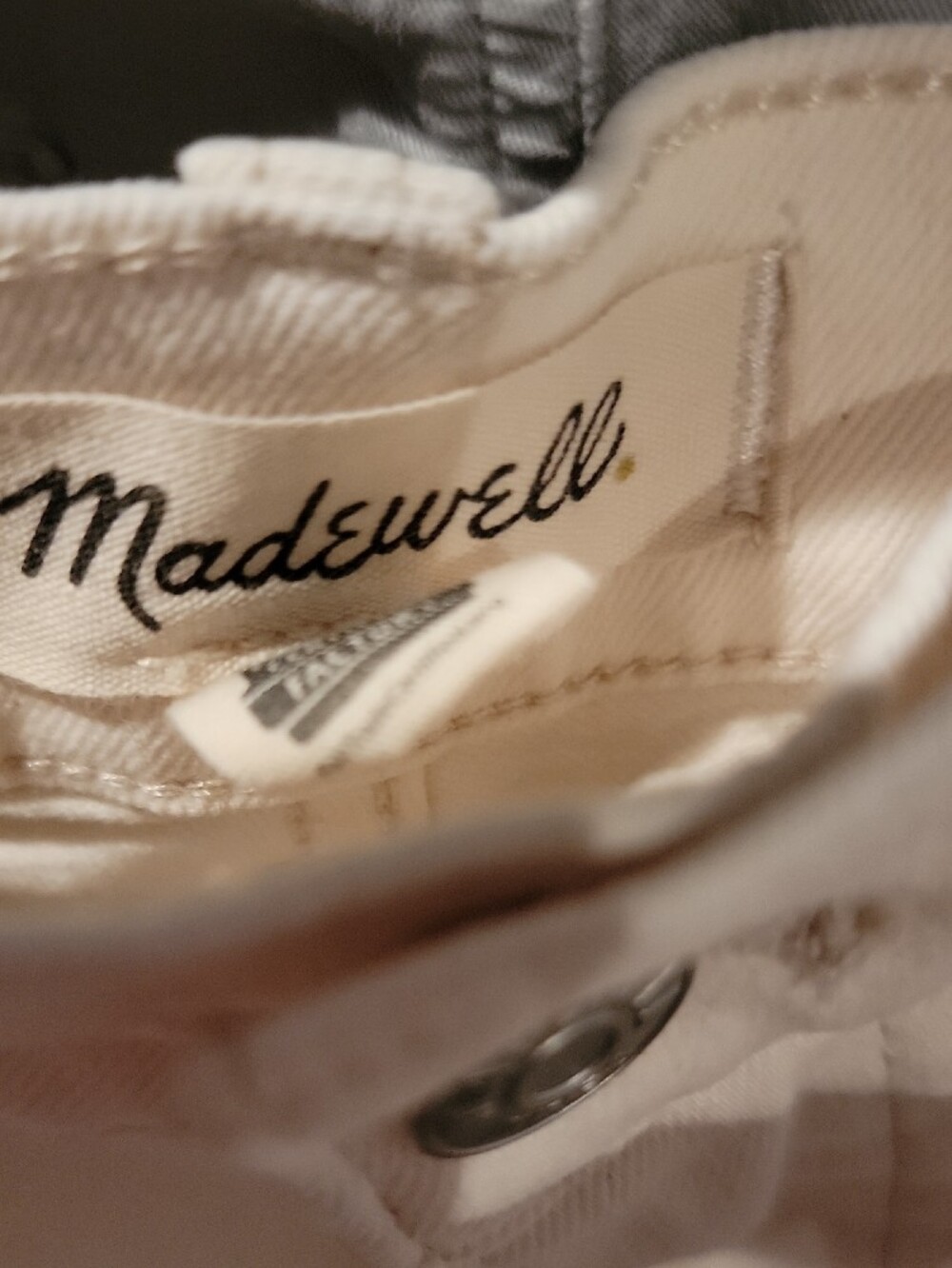 Womens MADWELLCream Casual Pants - Classic Straight Fit - Picture 2 of 5